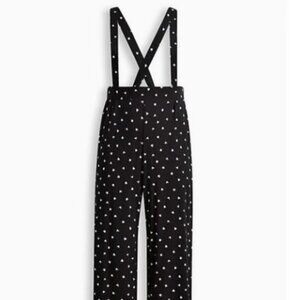 Torrid size 2 Black and white Mickey and Minnie print Overalls